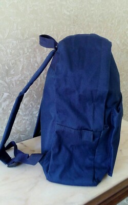 Zaino zainetto scuola travel gita escursioni borsa tela blu Merzouga viaggio