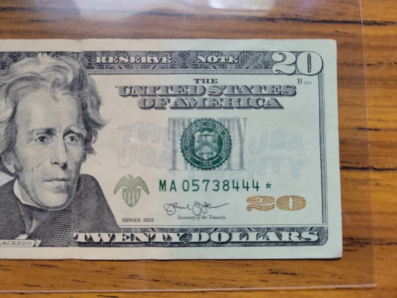 RARE 20 dollar bill star note (Triple 4) GOOD CONDITION 2013 Series eBay