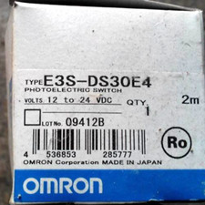 NEW OMRON E3S-DS30E4 PLC PHOTOELECTRIC SENSOR, DIFFUSE REFLECTIVE, PRE-WIRED
