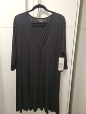 NWT Karen Kane Plus Size 2X Women's Lifestyle Wrap Dress - 3/4 Sleeve - Black