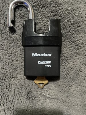 Master Lock Pro Series 6727 With Tumbler And Key. | eBay
