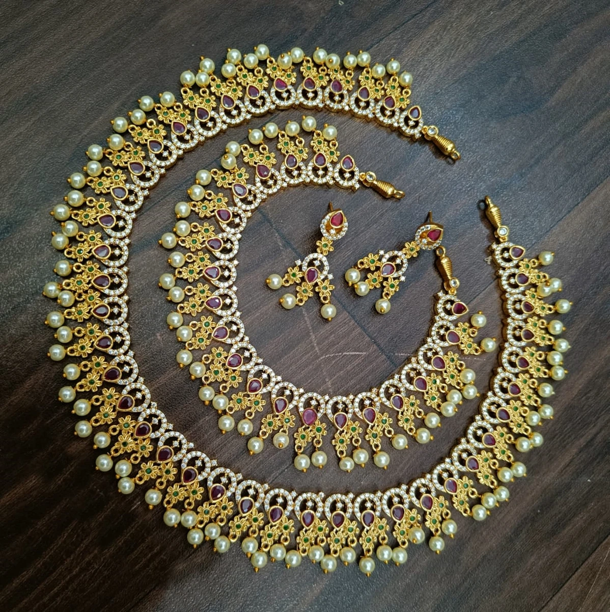 Gold ruby sets indian jewellery sale