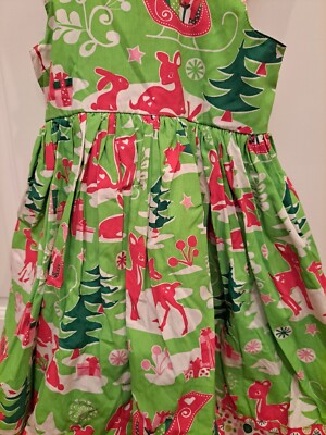 white christmas dresses Size 5 Jelly the Pug Christmas ruffle dress