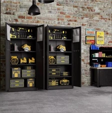 Elegro 71" Metal Garage Storage Cabinet With 4 Adjustable Shelves For Warehouse