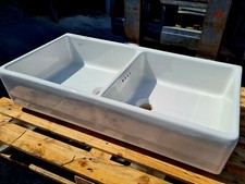 Lavello cucina 2 vasche in Porcellana DESIGN VINTAGE