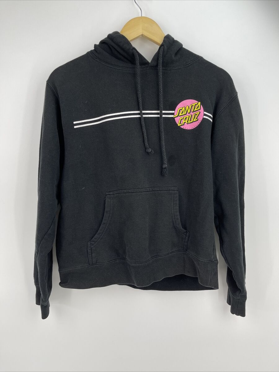 NHS Santa Cruz Skateboards Hoodie Men's Medium Black NHS Santa Cruz Skateboards Hoodie Men's Medium Black