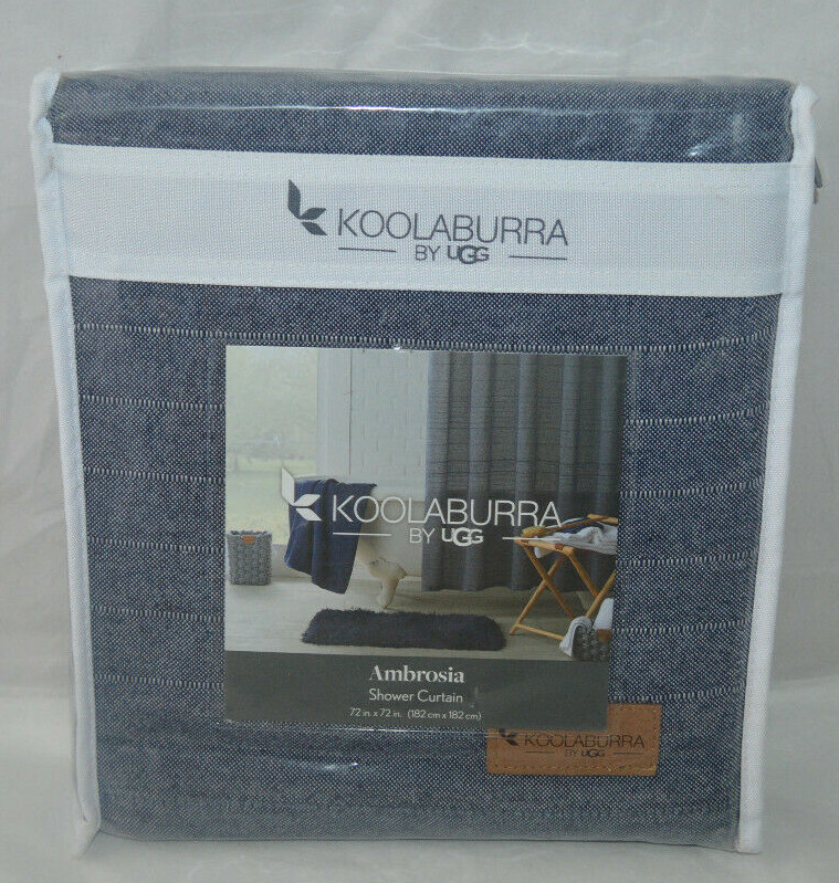 UGG Koolaburra Shower Curtain Ambrosia Insignia Blue 72" X 72" eBay