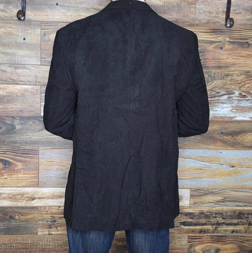 Chaqueta deportiva blazer pana negra Vittorio St. Angelo talla 42R - Imagen 7 de 10