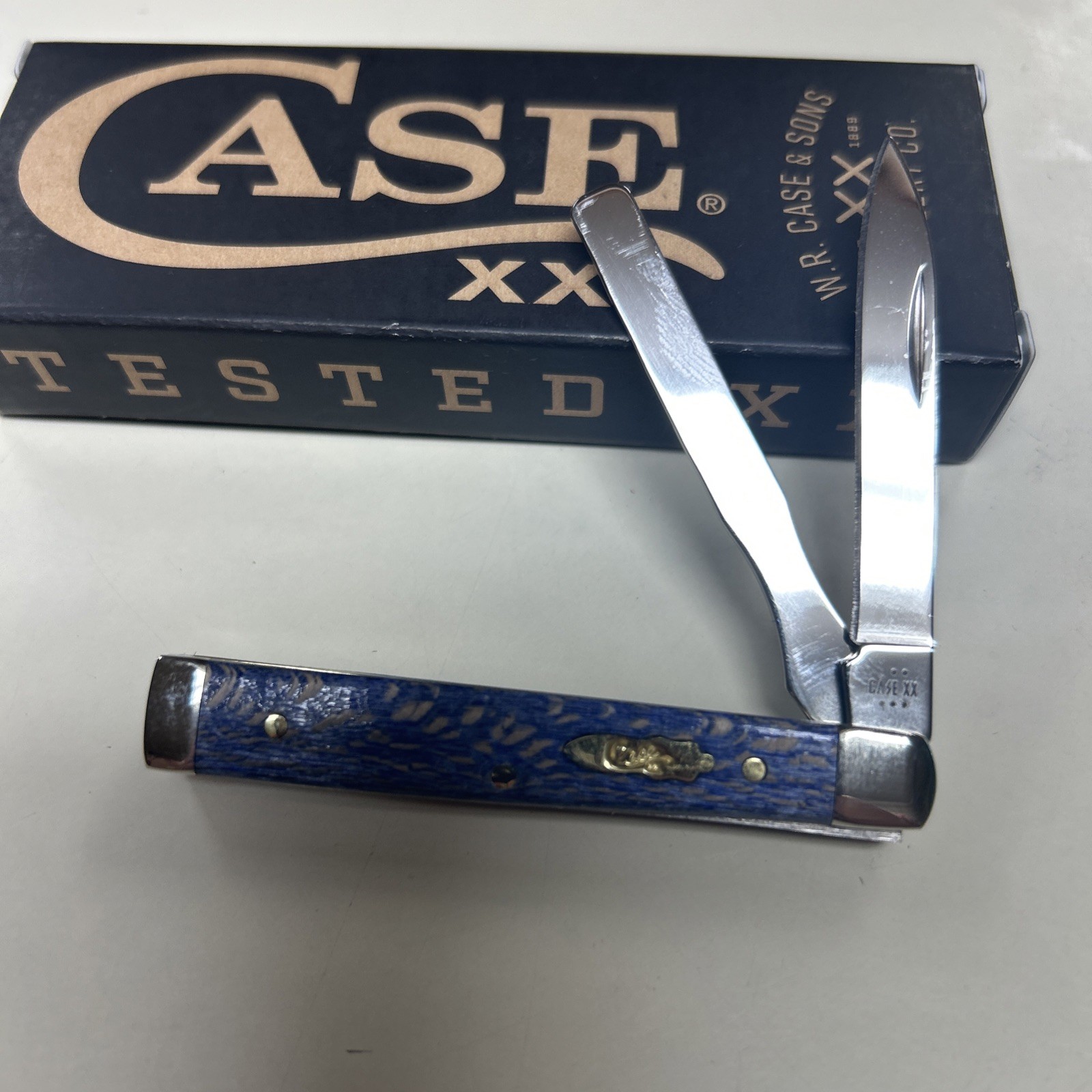 CASE XX #63736 BLUE SYCAMORE WOOD SMOOTH BABY DOC SS | eBay
