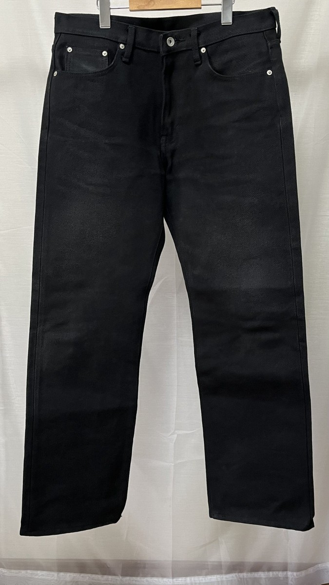 Rare Iron Heart 9634Z W34 21oz Super Black Denim Jeans Japan | eBay