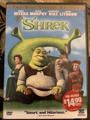 Shrek (DVD) TWO DISK SPECIAL EDITION VERY GOOD CONDITION.