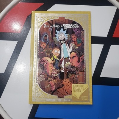 Barnes & Noble Exclusive Rick & Morty  vs Dungeons & Dragons TPB WITH POSTER R