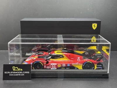 Ferrari 499P AF Corse #51 3rd 24hr Le Mans 2024  w/ Display Case 1/18 Looksmart