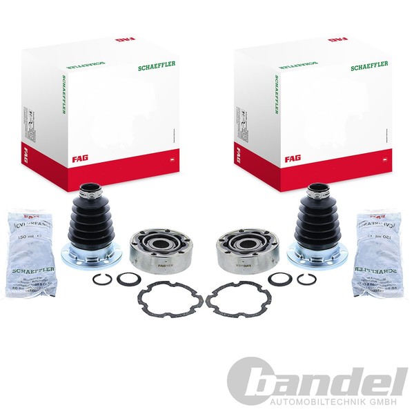 2X Schaeffler Fag ANTRIEBSWELLENGELENK-SATZ Getriebeseitig Passend FüR Audi 80 9-image