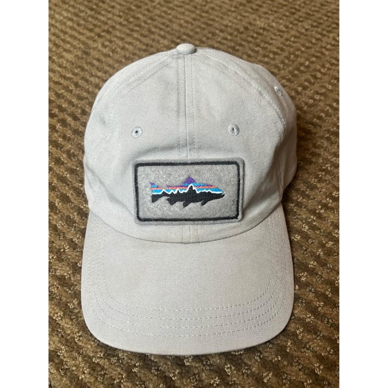 Patagonia adjustable hat with fish patch. OSFM. E… - image 1
