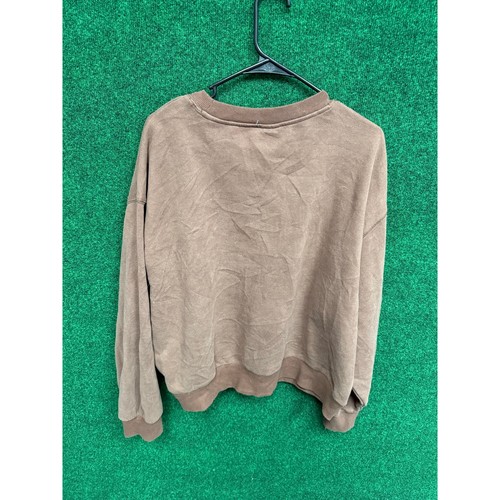 PacSun Pacific Sunwear Crew Neck Brown Sweatshirt Size M UNISEX 90s Y2K - Picture 2 of 6