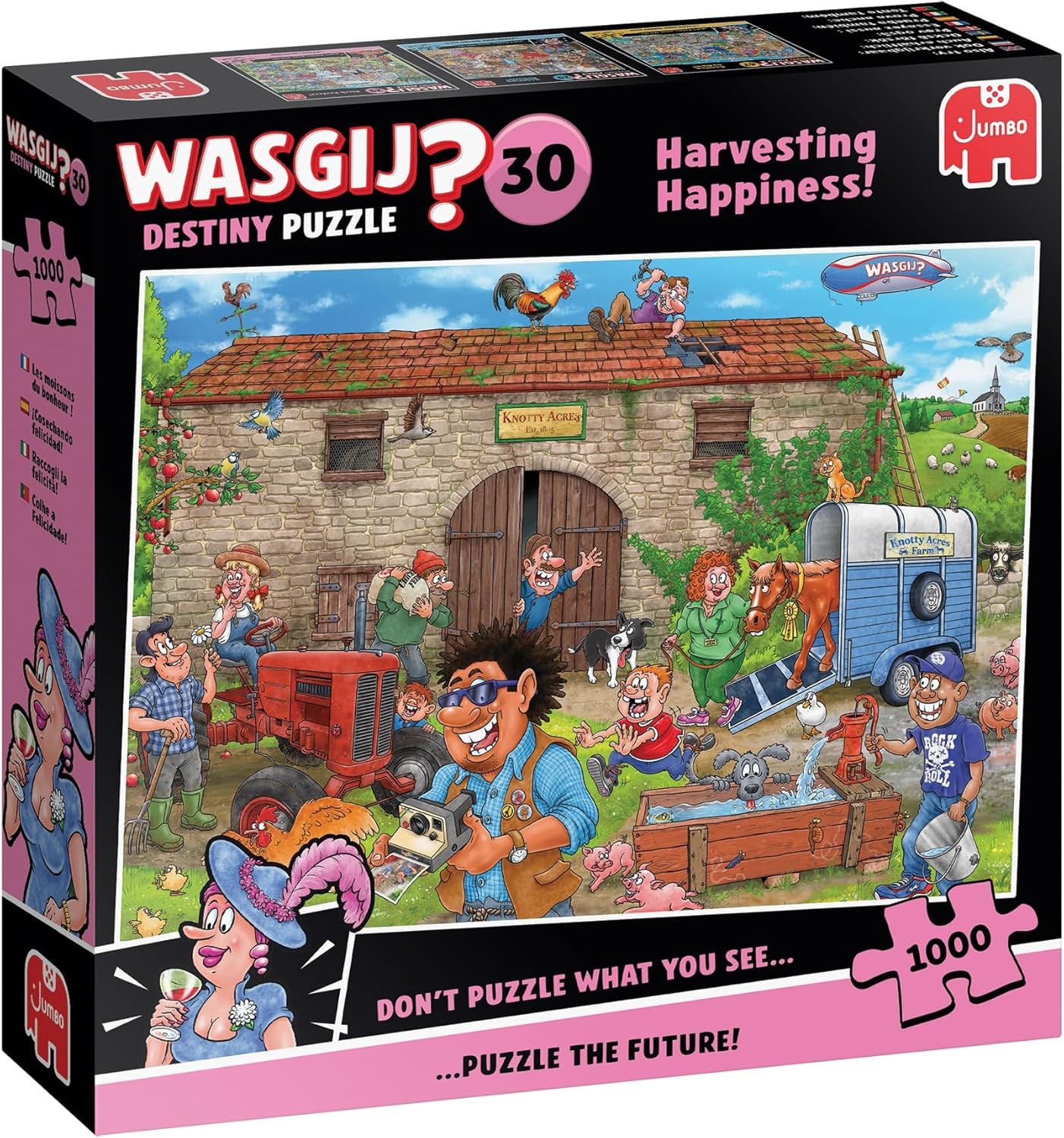 Wasgij Destiny 30, Harvesting Happiness - Unique 1000 Piece Jigsaw Puzzles for