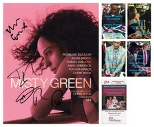 Chris Rock Rosalind Eleazar 4x Cast Signed MISTY GREEN 8x10 Photo PROOF JSA A
