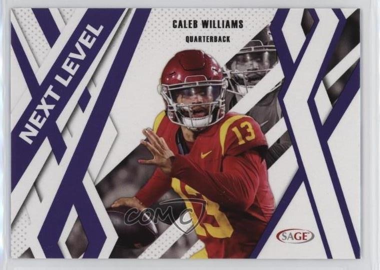 2024 SAGE HIT High Series Next Level Purple Caleb Williams #98 Rookie RC 0a6