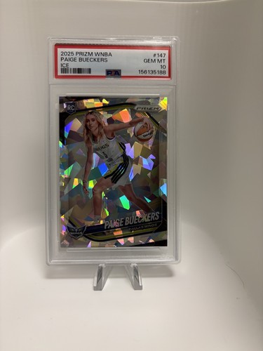 2025 Prizm WNBA Rookie Variation Paige Bueckers #147 Ice Prizm RC PSA 10 Pop 54