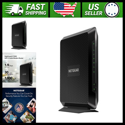 NETGEAR Nighthawk Cable Modem WiFi 5 Router Combo for Cable Internet