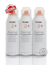 3x RUSK Thermal Protectant Flat Iron Spray with Argan Oil 8 oz LOT OF 3