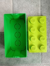 LEGO Green Brick Storage Box 8 Stud Large Used Genuine LEGO 2012 35cm