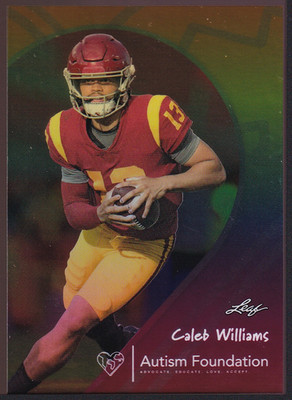 2023 Leaf Autism Foundation #4 Caleb Williams /1000 Chicago Bears