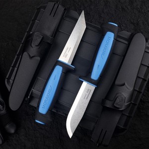 2 Pc Lot Morakniv Craftline Basic  Black and blue Utility Knife