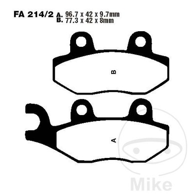 13765-Pastillas de freno estándar compatible con TRIUMPH TRIDENT 750 97 CV, 71 K