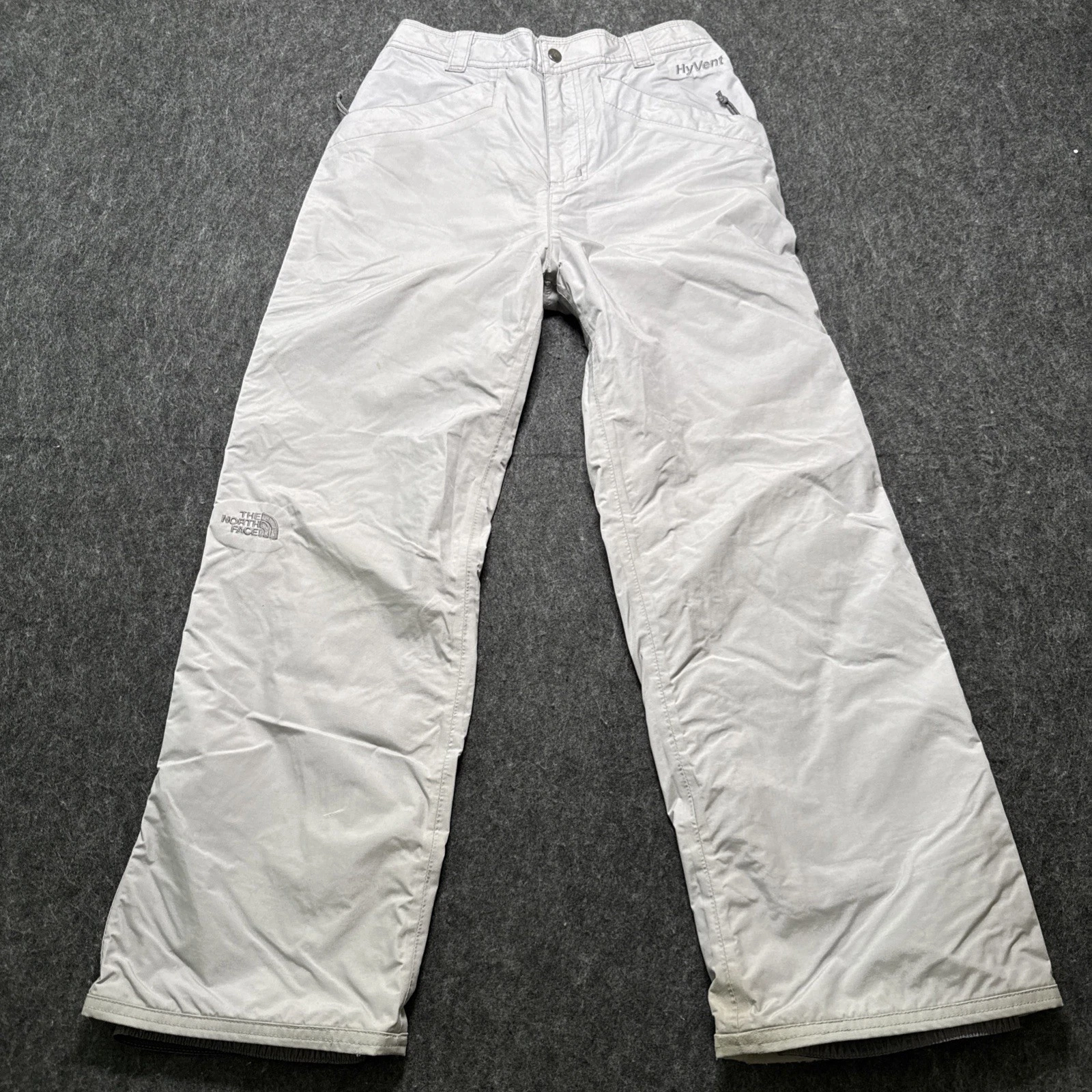The North Face Hyvent Insulated Gray Snow Ski Snowboard Pants Youth L 26x26 Boys