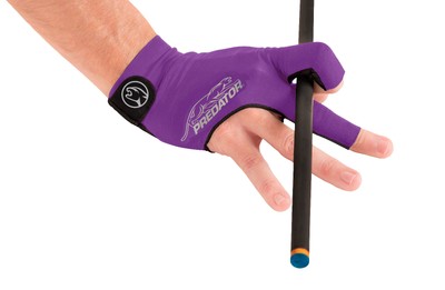 NEW Predator Second Skin Purple with Grey Logo - S/M - RIGHT Hand Pool Glove