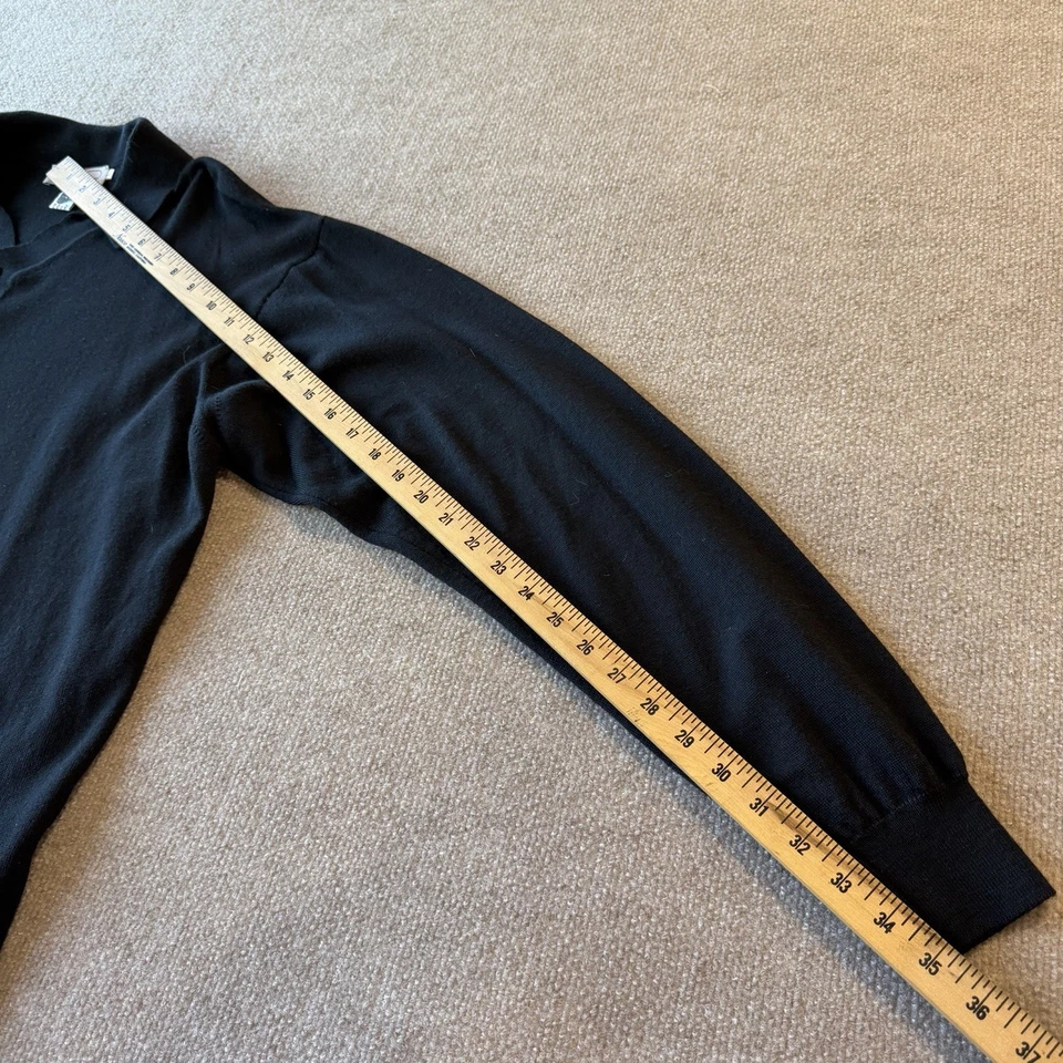 Винтажный Mondo Di Marco 100% шерсти мериноса черный свитер размер L сделано в Италии - Изображение 4 из 4