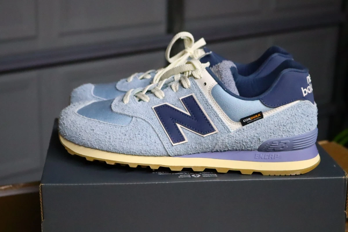 New Balance 574 Low Grey Purple Suede Shoes Sneakers U574CB2 Men\'s Size 11.5 New Balance 574 (U574YGD) Unisex main image 3