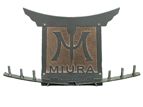 Miura Golf "Tradition" Authentic Metal Pro Shop Countertop Display Sign RARE
