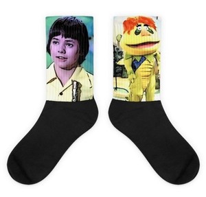 HR Pufnstuf & Jack Socks Retro Kids TV Character Socks 1970s Classic Show