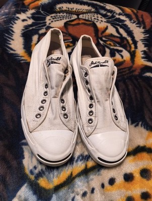 VNTG  Sz 10 - Converse x John Varvatos Jack Purcell Distressed Slip On Shoes