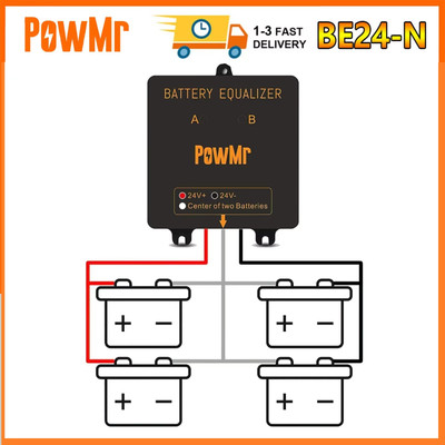 24V Battery Balancer Equalizer Protection Batteries 12V Battery Equalizer Lead B