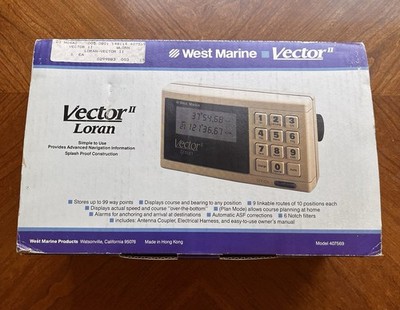 West Marine Vector II Loran-C Navigation System Model 407569 Complete NOS