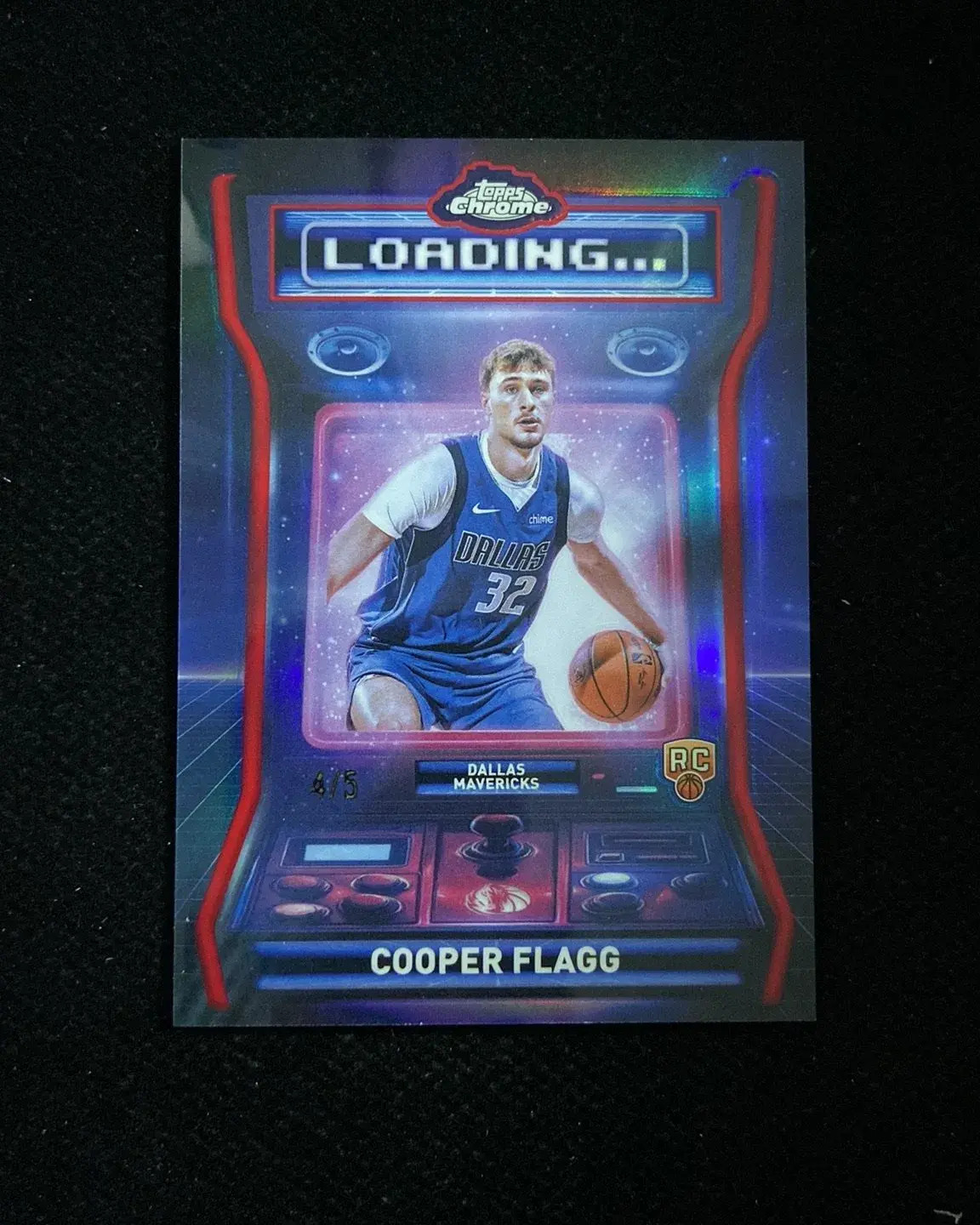 2025-26 Topps Chrome Cooper Flagg #LD-11 Loading Red Refractor 4/5 RC VV74