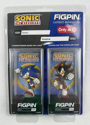 FiGPiN 2 Pack Target Exclusive SEGA Sonic The Hedgehog #1351 & Shadow #1352
