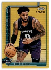 2025-26 Topps Chrome #30 Miles Bridges Yellow Refractor #/275