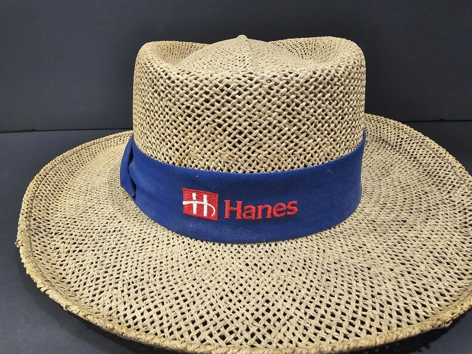 Vintage 1996 Olympics Hanes Atlanta Ga. Volunteer  Straw Hat Cap Fedora - Image 4 of 4