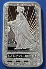 A PAMP Suisse Lady of Liberty 1 oz .999 Silver Bar