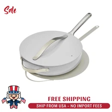 Caraway Home Non-Stick Ceramic Saute Pan - 4.5-qt, 550F - Color: Gray