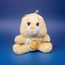  1980s Vintage 6" Yellow FUNSHINE Plush Care Bear Stuffed Animal Doll Teddy 