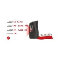 1/4 Zoll Mini-Bit-Etui, 11-Tlg Schlitz, Ph, Pz Ks Tools 911.2840
