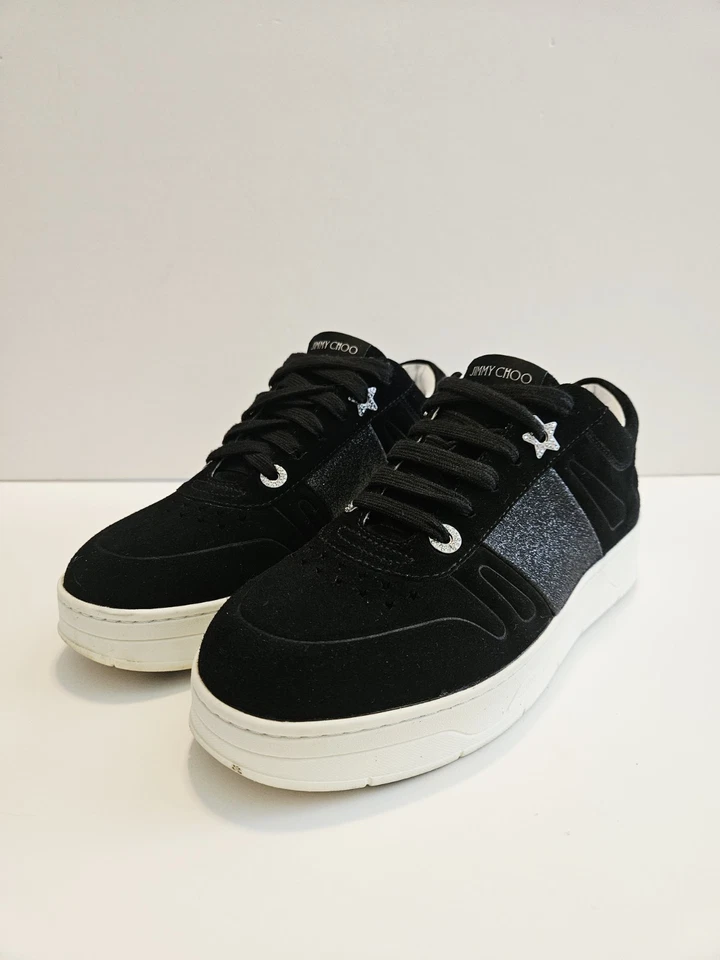 Zapatos deportivos Jimmy Choo Hawaii/F piel de becerro gamuza con cordones para mujer talla EE. UU. 9,5/UE 39,5 Foto 2 de 4