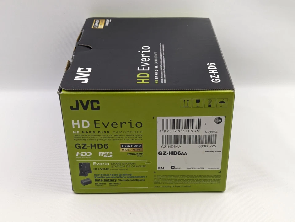 JVC Everio GZ-HD6 3CCD 120GB Hard Disk Drive HD Camcorder X.V. Colour New - Image 3 of 4