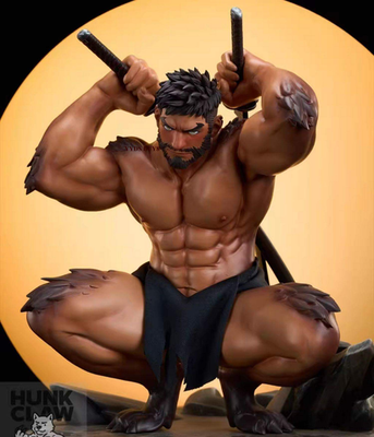 #ad Hunkclaw quot;Wolf Bladequot; Muscular Male Figure GK Resin 1 6 Full Accessories Statue $314.94